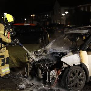 Auto uitgebrand in Julianastraat Schijndel