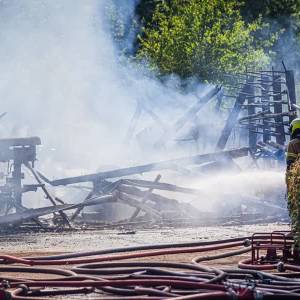 Uitslaande brand in schuur bij zorgboerderij Sint-Oedenrode