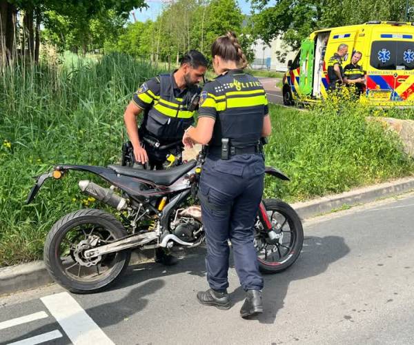 Ongeluk met brommer in Veghel