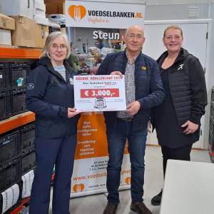 Voedselbank Veghel verrast met mooie donatie