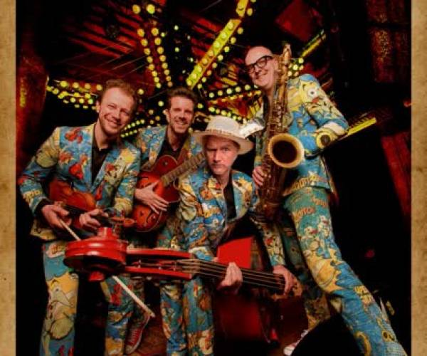 Bekende rockcovers en jazz met een vleugje comedy in De Afzakkerij