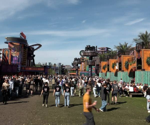 Ook de oudere bezoeker vermaakt zich op Paaspop (video)