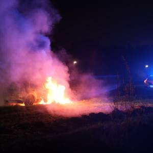 Auto in brand op A50 bij Sint-Oedenrode