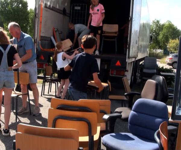 Gratis schoolmeubilair voor ‘Meierijstad Helpt’ oost Europa (video)