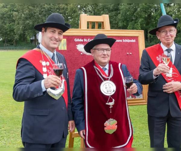 Wim van der Heijden nieuwe gildekoning Gilde Sint Catharina en Barbara Schijndel