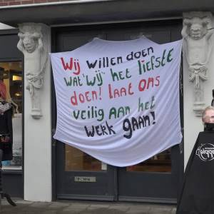 Kappersactie in Schijndel: ‘De pot is leeg’ (video)