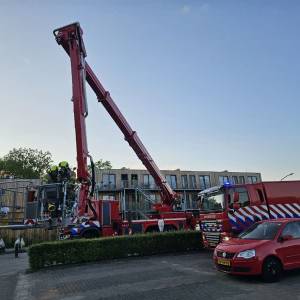Brand in nieuw houten wooncomplex aan Muntelaar in Veghel