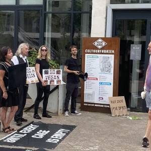 Opnieuw demonstratie tegen voorstelling 'Slachtvisite'