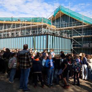Hoogste punt bouw ‘MFA De Groene Long’ bereikt (video)