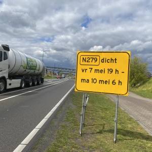 N 279 bij Veghel komend weekend dicht