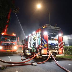 Grote containerbrand op De Amert in Veghel