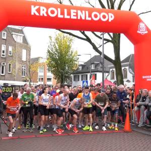 Groot deelnemersveld aan start Krollenloop (video)