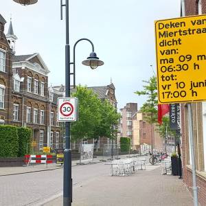Wegafsluiting Deken van Miertstraat in Veghel
