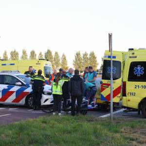 Politieauto botst met fietsster in Nijnsel