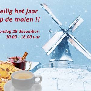 Gezellig het jaar uitzwaaien bij Korenmolen De Hoop