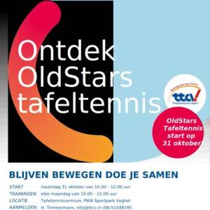 Bettine Vriesekoop opent OldStars Tafeltennis in Veghel