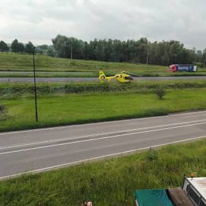 A50 bij Sint-Oedenrode afgesloten na ongeval met vrachtwagens