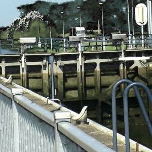 Donderdag test Rijkswaterstaat de sluis in Schijndel