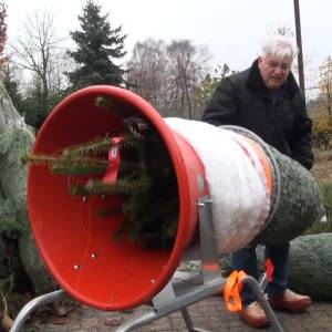 Geen gluhwein maar een likeurtje bij de boom